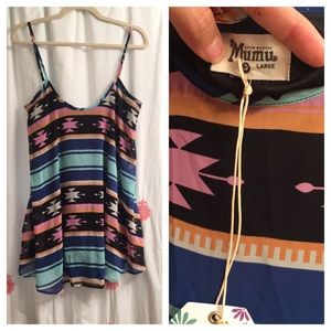 NWT Mumu Bella dress - Aztec